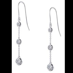 LaFonn Diamond Fish 🎣 Hook Dangle Earrings